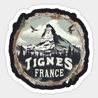 Tignes France Sticker